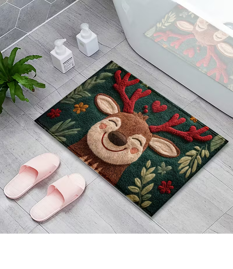 Świąteczna Wycieraczka z Reniferem