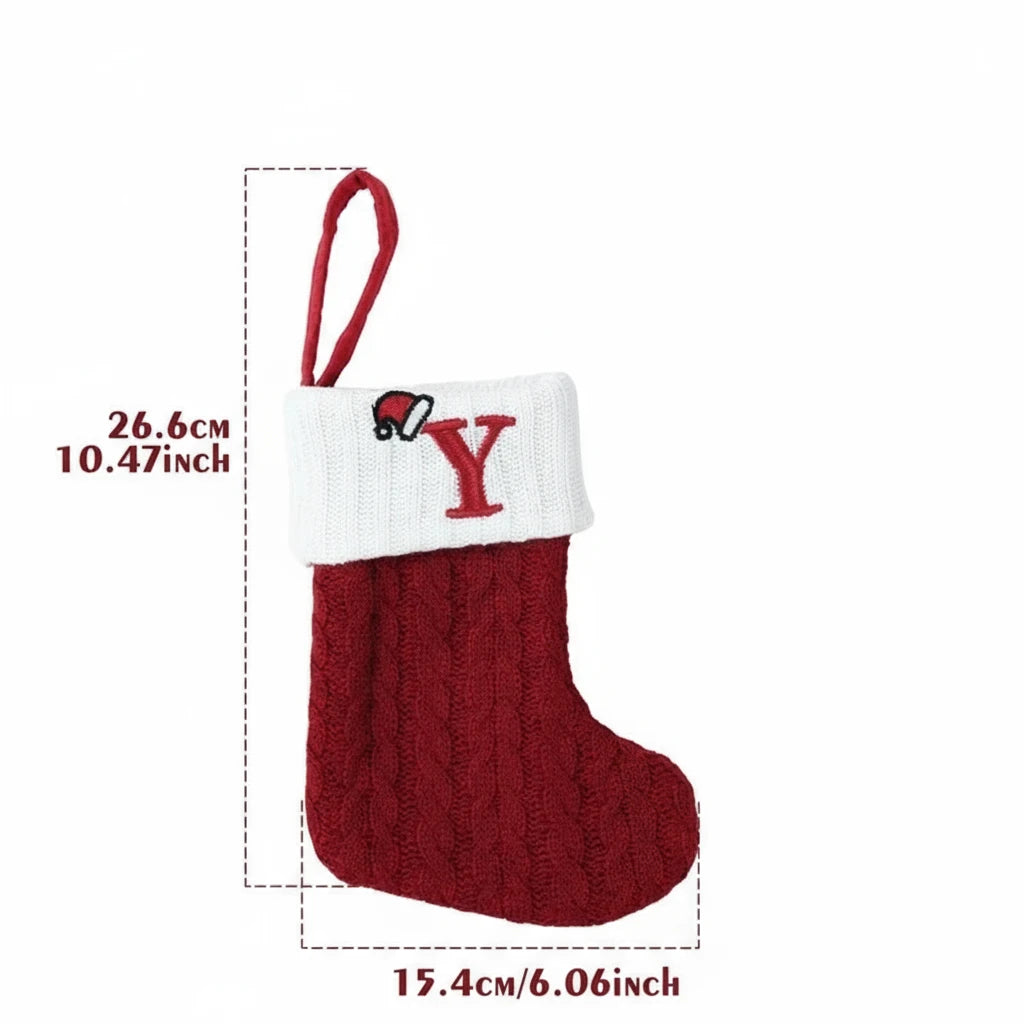 Świąteczne Ciepłe Skarpety "Alfabet"