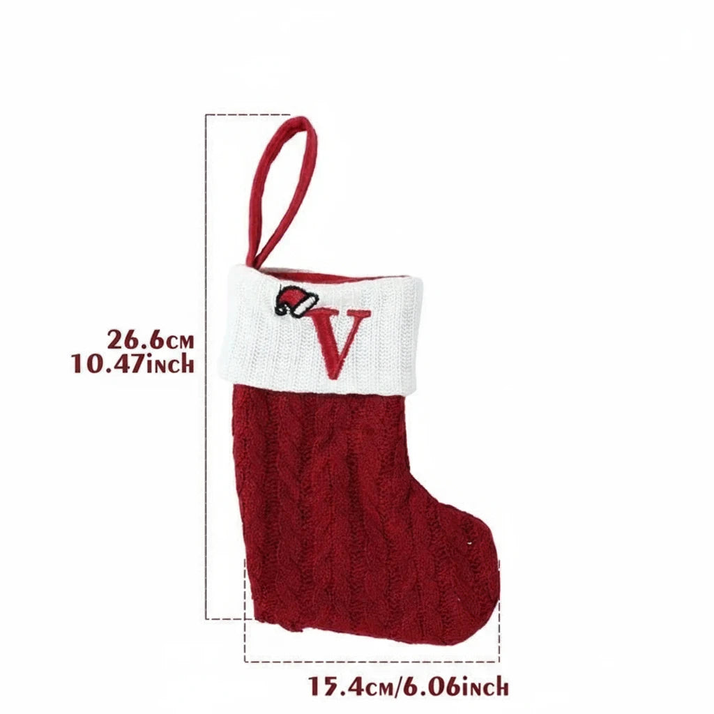 Świąteczne Ciepłe Skarpety "Alfabet"