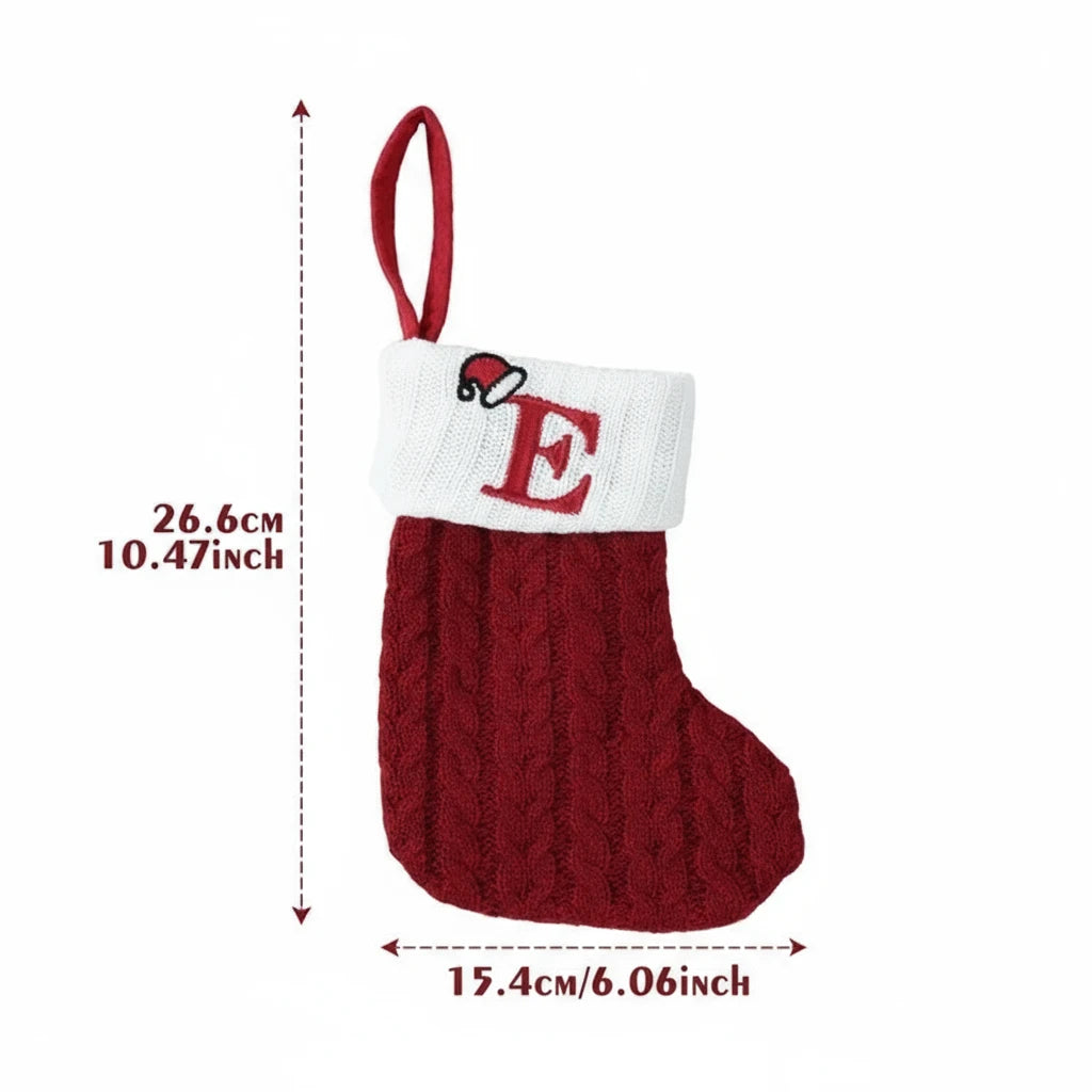 Świąteczne Ciepłe Skarpety "Alfabet"