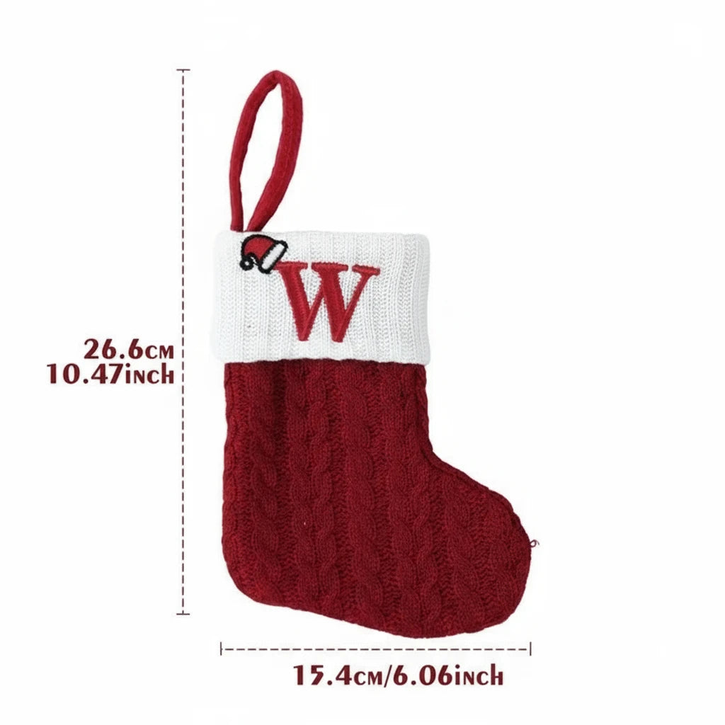 Świąteczne Ciepłe Skarpety "Alfabet"