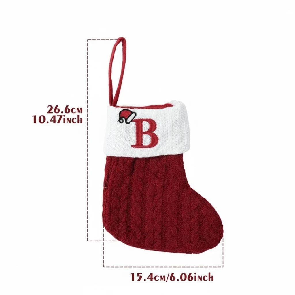 Świąteczne Ciepłe Skarpety "Alfabet"