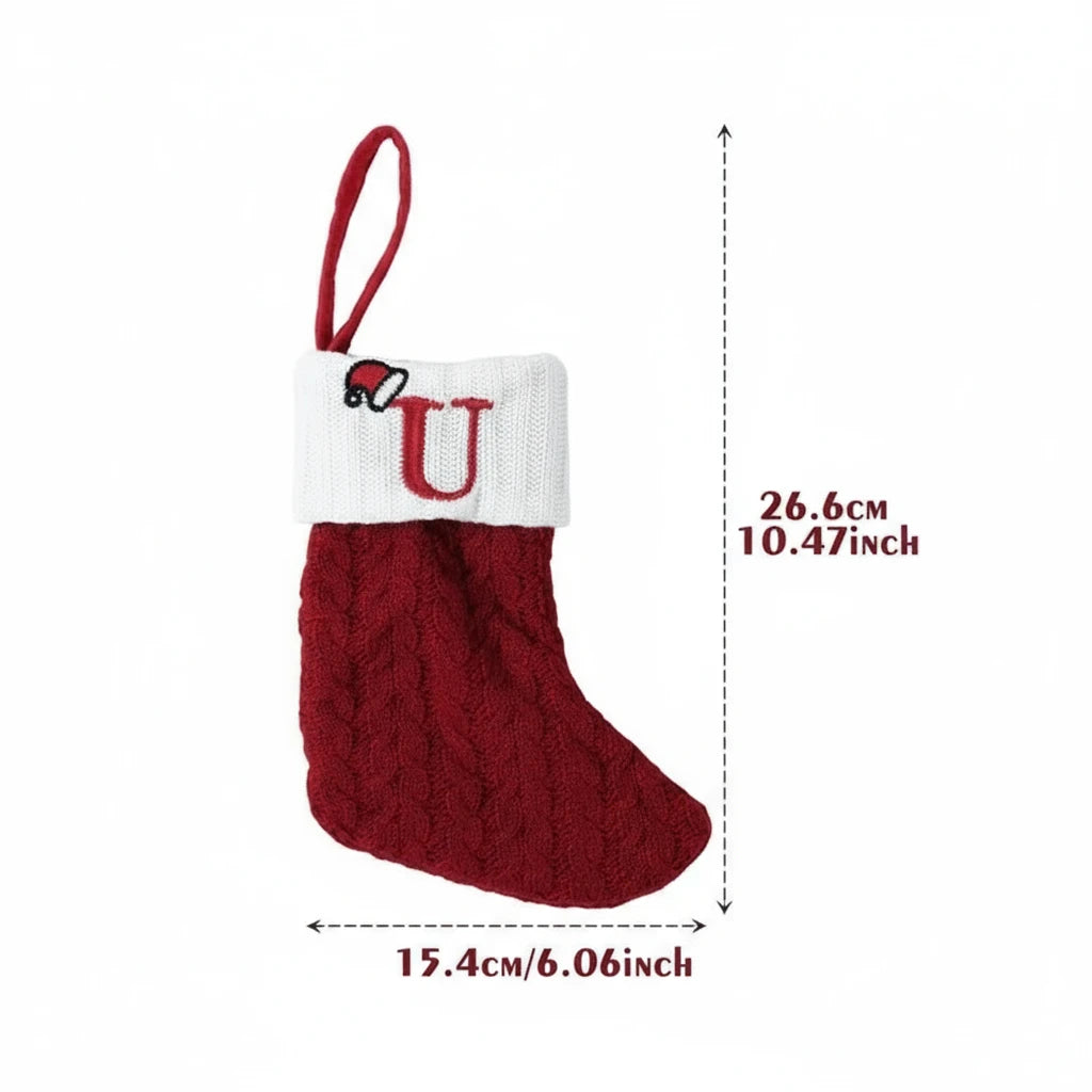 Świąteczne Ciepłe Skarpety "Alfabet"