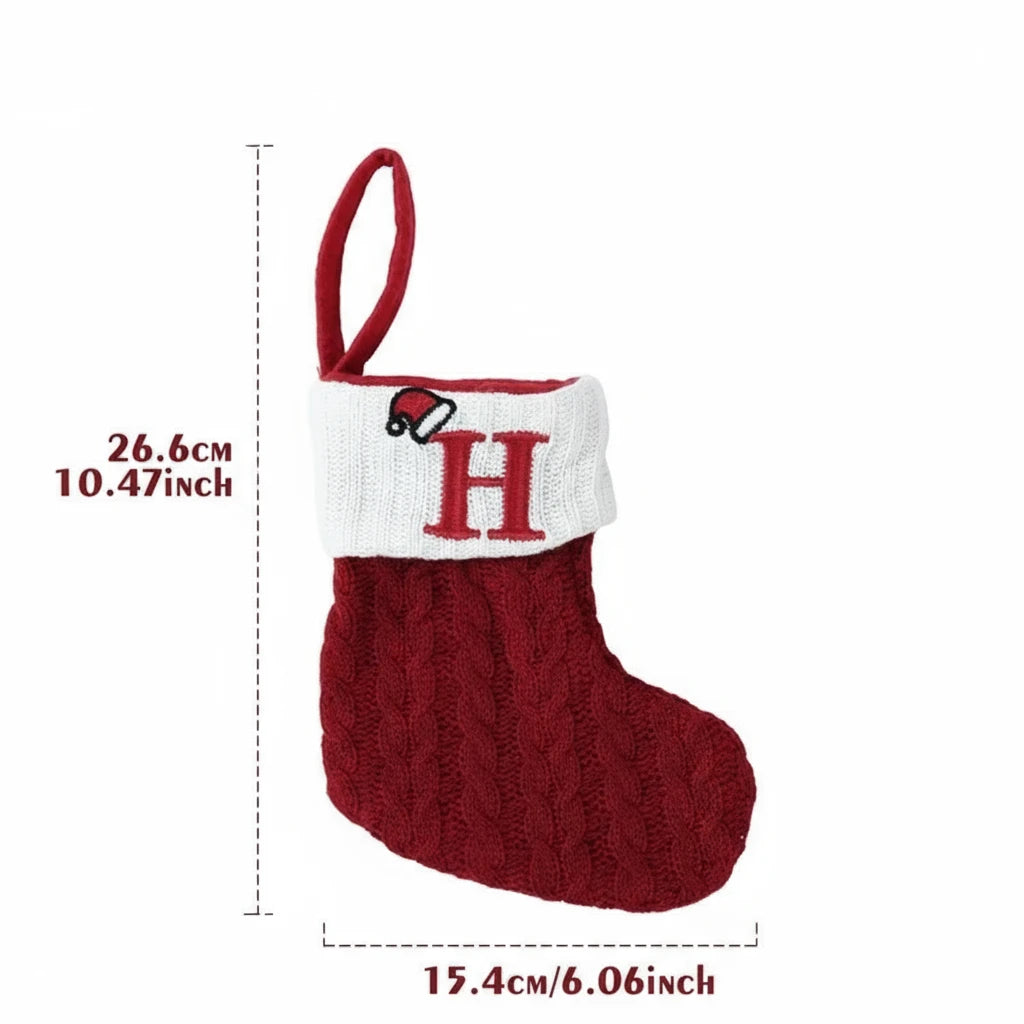 Świąteczne Ciepłe Skarpety "Alfabet"