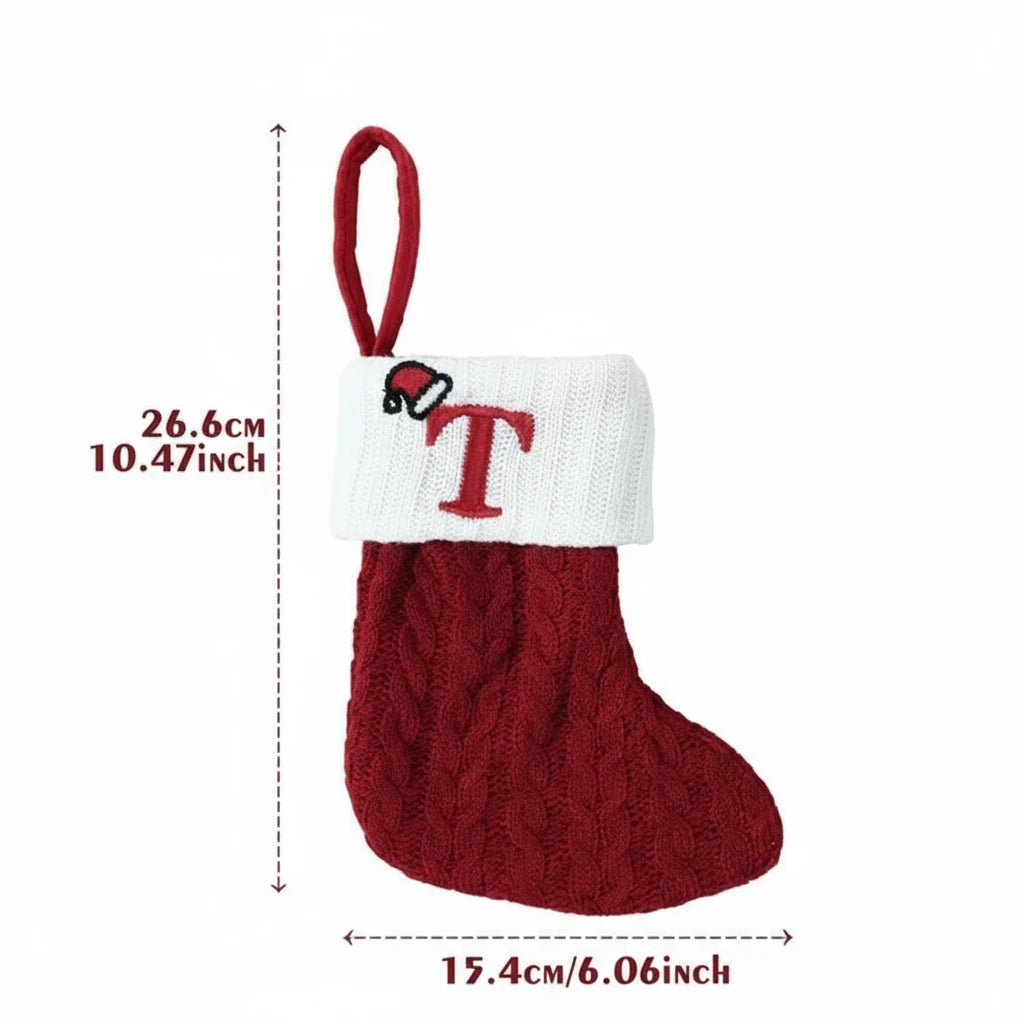 Świąteczne Ciepłe Skarpety "Alfabet"