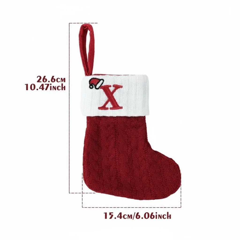 Świąteczne Ciepłe Skarpety "Alfabet"