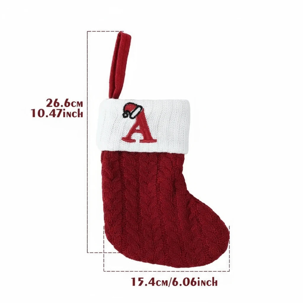 Świąteczne Ciepłe Skarpety "Alfabet"