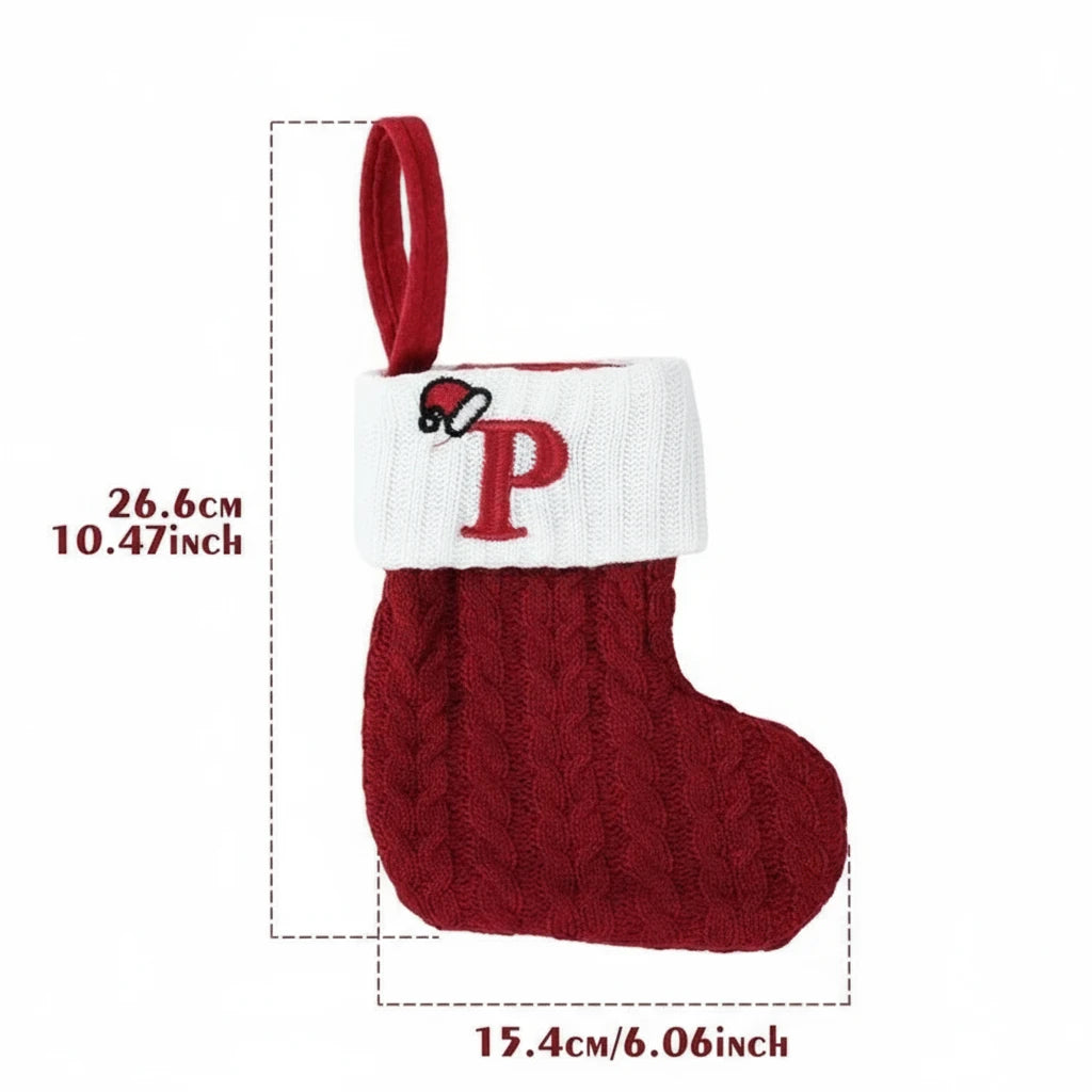 Świąteczne Ciepłe Skarpety "Alfabet"